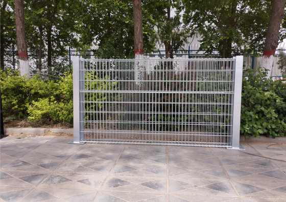 Galvanisierte 4mm Gabion Zaun System Edelstahldraht Geschweißte Gabion Wand