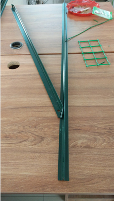 7 Fuß grüner Stahlzaun T-Post Pulver beschichtet 0,83 Pfund pro Fuß