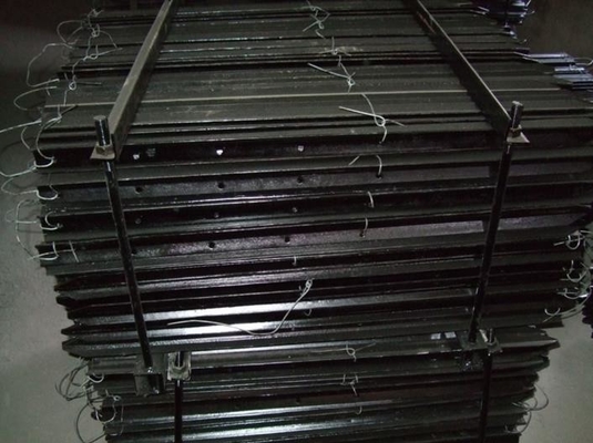 1000 mm Y-förmige Zaunpfosten aus schwarz lackiertem Stahl