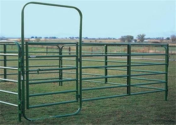 ISO9001 pulverisieren beschichtenden runden Rohr-Bauernhof-Zaun Gates