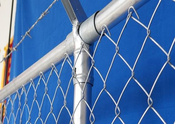 Galvanisiertes PVC, das dekorativen 4.8mm Kettenglied-Garten-Zaun beschichtet