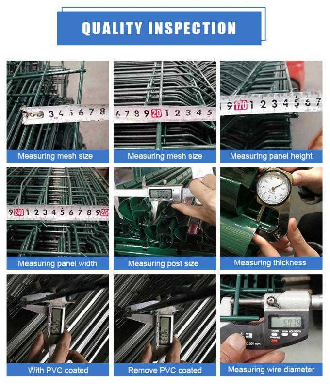 neueste Unternehmensnachrichten über Das Rollenspitzen-Dreieck, das BRC verbiegt, schweißte Draht Mesh Fence  2