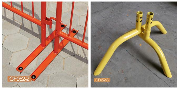 Unterscheidet sich Füße drängen die Sperre, die Sicherheit einzäunt, die orange PVC eine 40 Zoll-Höhe beschichtete 1