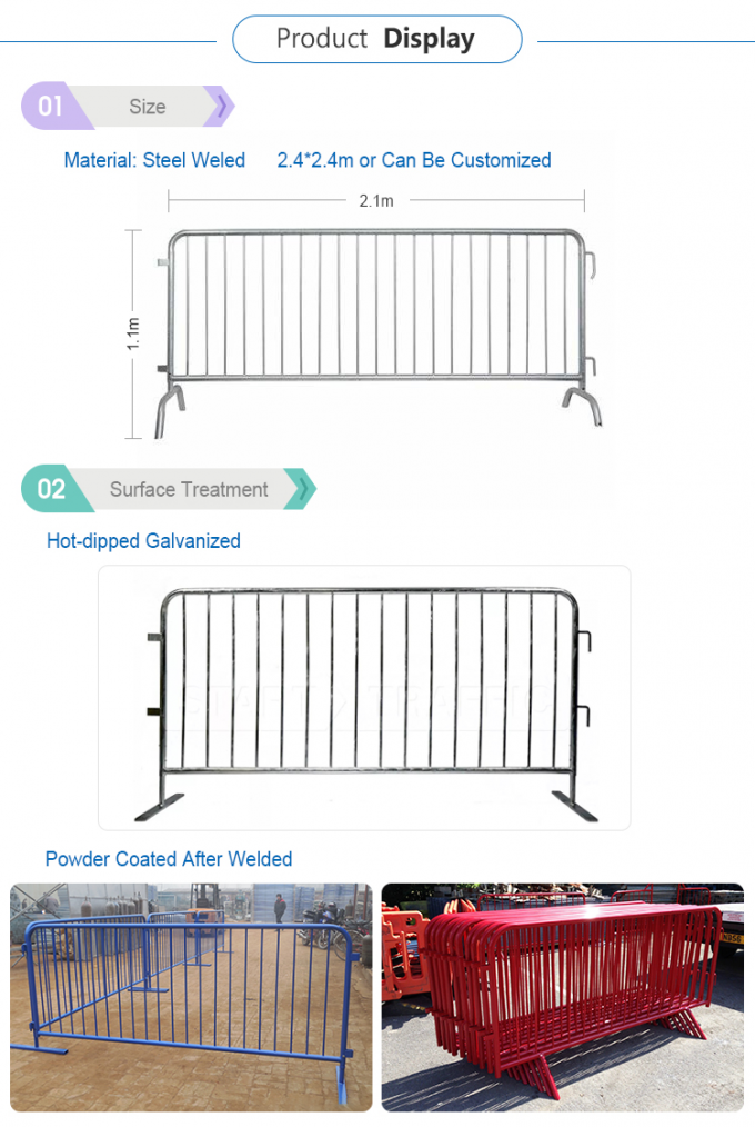 3D-Zwischenschutz / Crowd Barrier Fencing 2,4 x 2,95 m 1