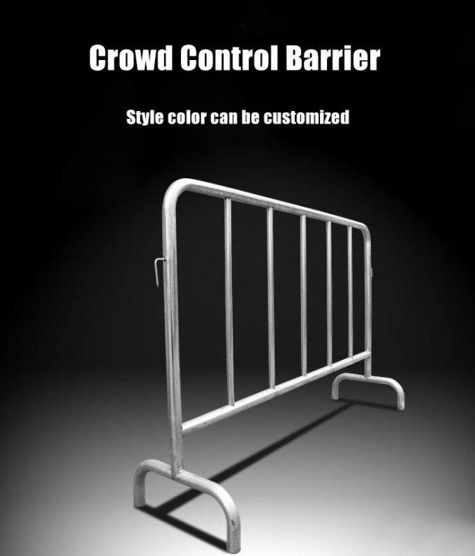 Portable Faltbare Aluminium Veranstaltung Crowd Control Barrieren Zaun Stahl PVC Große Konzerte Auffahrt Tore Sicherheitsmanagement 0