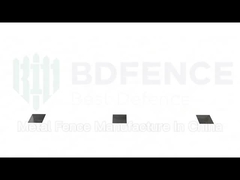 Anti-Diebstahl-Anti-Aufstiegs-Sicherheitszaun 358, pulverbeschichtete, klare Sichtplatte