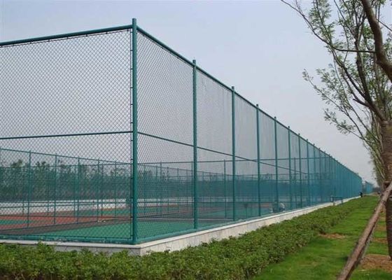 Qualität  ISO14001 PVC Coated Wire Mesh Diamond Chain Link Fence Fabrik