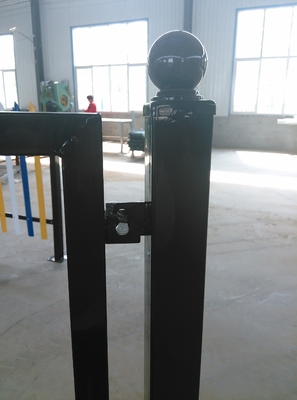 3 Pfosten-Abstands-quadratischer Aluminiumposten der Schienen-dekorativer fechtender 125mm oder Rechteck-Posten