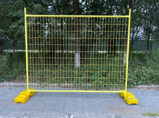 Höhen-PVC 4mm Draht-7ft beschichtete vorübergehenden Zaun With Plastic Feet Australiens