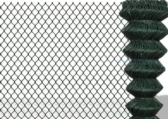 PVC beschichtete 2.0-4.8mm Draht ein 8 Fuß-Kettenglied-Zaun For Animal Enclosure