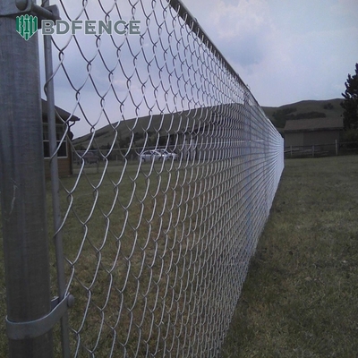 8 ft Chain Link Zaun PVC beschichtet Schwarz Vinyl Zyklon Eisendrahtmasch Metallzaun Für Außengarten Zaun Panel