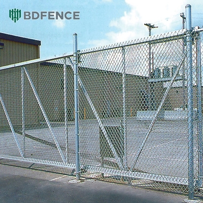 Hot Dip Galvanized 6ft High PVC Beschichtet Vinyl Zaun 30m Länge Sport Zaun Diamant Loch Kettenverbindung Eisendrahtnetz