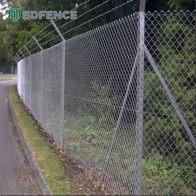 Zyklondrahtzaun für Garten in 8 Fuß Höhe und 2,0-6,0 mm Draht Durchmesser