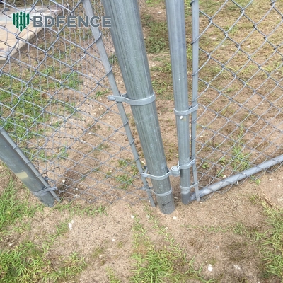 6ft Höhe Diamant Mesh Chain Link Zaun Ideal für Grünen Garten Farm Quadrat Post Typ