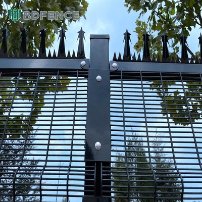 358 Drahtnetz Clearview Metall Stahl Außenbereich Clear Security Zaun Platten Clear View