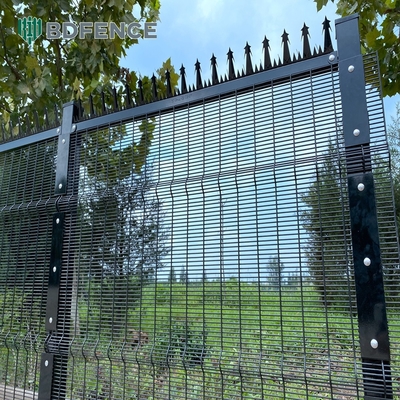 358 Drahtnetz Clearview Metall Stahl Außenbereich Clear Security Zaun Platten Clear View