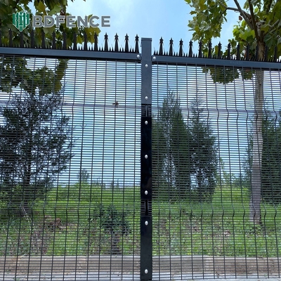 358 Drahtnetz Clearview Metall Stahl Außenbereich Clear Security Zaun Platten Clear View