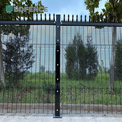 358 Pvc-beschichteter Zaun Grenzwand Grill Design