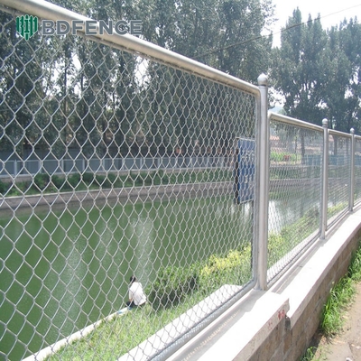 8 ft Industrie-Kette Link Sicherheitsdrahtzaun Galvanized für Gartenhof