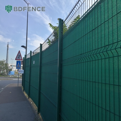 Massenmetall 3d Schweißdrahtnetz Zaun Panel leicht zu montieren Pvc beschichtet schwarz grün Stahl Eisen galvanisierten Gartenzaun