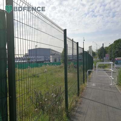 Massenmetall 3d Schweißdrahtnetz Zaun Panel leicht zu montieren Pvc beschichtet schwarz grün Stahl Eisen galvanisierten Gartenzaun