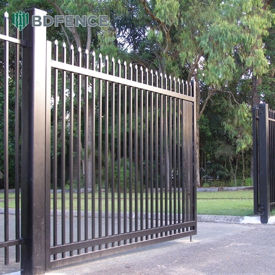 ISO 9001-2008 Speer Top Metallzaun Picket Niedrigrohr Stahlzaun
