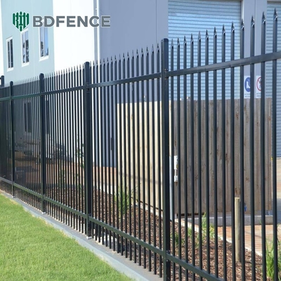 ISO 9001-2008 Speer Top Metallzaun Picket Niedrigrohr Stahlzaun