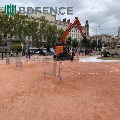 Pulverbeschichtete 3D-Modellierung Crowd Barrier Fencing 1,8 m Höhe