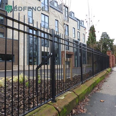 Durable Tubular Steel Fence with Wide Range of Panel Sizes and Post Dimensions Designed for Security and Aesthetic Appeal