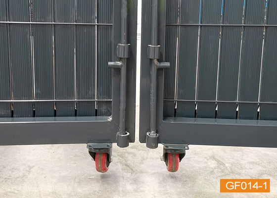 Einfaches Installation PVC beschichtete 2*4m Metallgarten-Zaun Gate