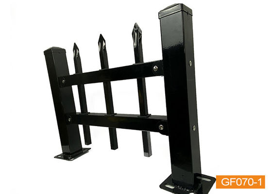 Garten schwarzes Metall Schmiede Eisen Zäune Gitterwerk Metall Eisen Aluminium Tubular
