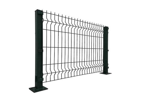 Hochwertiges Haus Außen 3D Metall geschwungenes Schweißnetz Gartenzaun für Zaun Panel PVC Grün Zaun