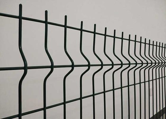 Hochwertiges Haus Außen 3D Metall geschwungenes Schweißnetz Gartenzaun für Zaun Panel PVC Grün Zaun
