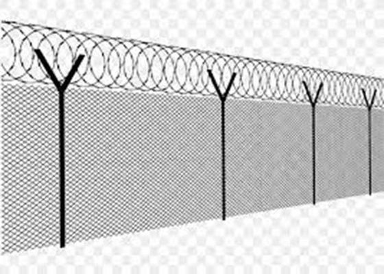 8 Ft Verzinktes PVC Beschichtetes Zyklon Wire Mesh Chain Link Zaun Roll für die Philippinen