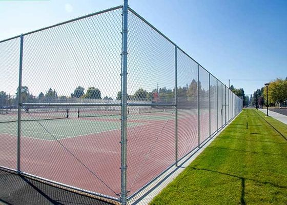 Eisen-Draht-Gitter-Ketten-Verbindungszaun mit 60x60mm-Gittergröße und 3mm-Drahtdurchmesser