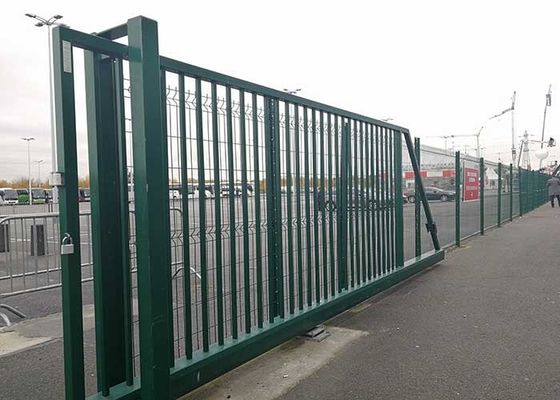 PVC beschichtete 60*60mm geschweißtes Metallsicherheits-Gartentor