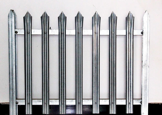 Buntes Pulver-überzogener Stahlpalisade-Sicherheitszaun