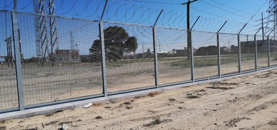 High Security Clear View Clearvu Zaun 358 Anti-Climb Zaun für den australischen Markt Klemm Bar 40 x 5mm M8 Cup Square