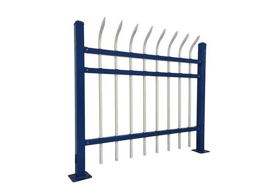 Garten schwarzes Metall Schmiede Eisen Zäune Gitterwerk Metall Eisen Aluminium Tubular
