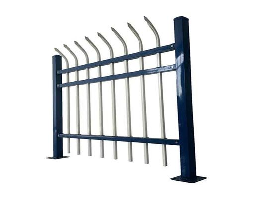 Garten schwarzes Metall Schmiede Eisen Zäune Gitterwerk Metall Eisen Aluminium Tubular