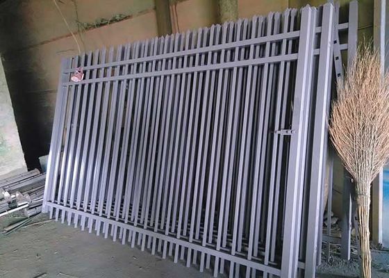 Garten Stahl Zaun Galvanisierter Schwarzer Speer Top Rohrstahlplatten 1,8*2,4m