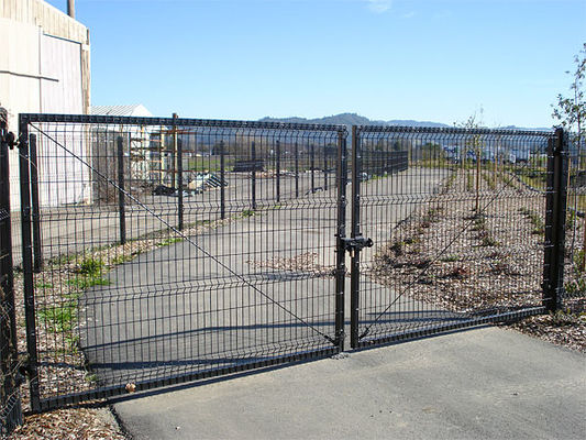 1.5x1m Metallgarten-Zaun Gate Hot Dip galvanisierte PVC beschichtete geschweißt