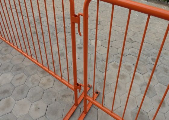1.8 mm Dicke Metall Stahl Tragbare Straßenverkehrssicherheit Fußgänger temporäre Massenkontrolle Barrikaden für die Verkehrsüberwachung