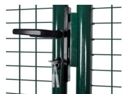 Rundes Posten-PVC beschichtete 1.8*1m Metallgarten-Zaun Gate