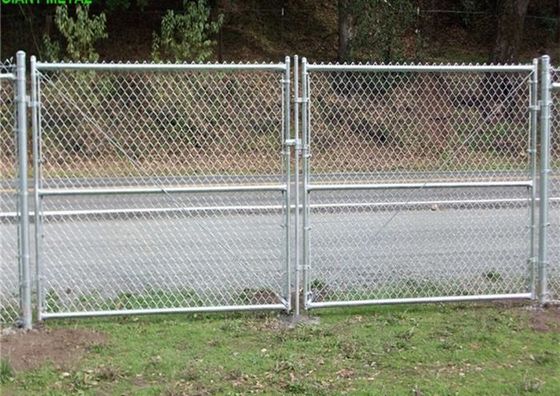 Antikorrosion Pulver beschichtete 8 Ft-Kettenglied-Zaun Gate