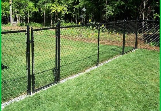 Antikorrosion Pulver beschichtete 8 Ft-Kettenglied-Zaun Gate