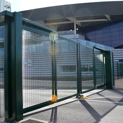 Installierter leicht Tür-ODM-Zaun Sliding Gate 7 Fuß Höhen-Eisen-Metall-