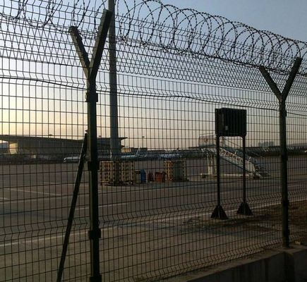 Pulver-überzogener Flughafen, der 50*200mm Y Art Posten-Sicherheit einzäunt