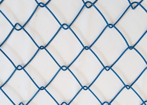Gesponnenes blaues PVC Diamond Mesh Fencing der Farbe60x60mm