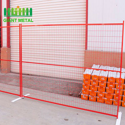 Kanada-Standardpulver beschichtete 6 Fuß X 10 Fuß Temp-Bau-Zaun-